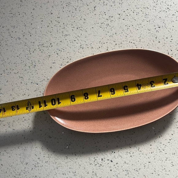 Rustic Oval Ceramic Plate - Picture 4 of 4